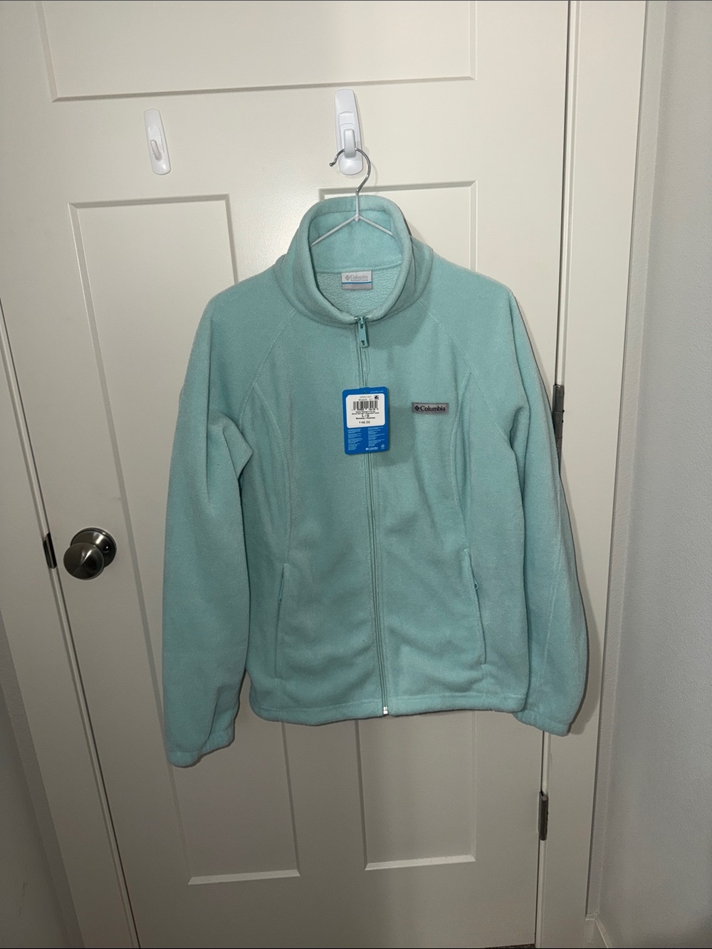 NWT Columbia Mint Green Full-Zip Fleece Jacket FA01